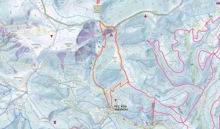 Skialp mapa Pec pod Sněžkou -  Sněžka - Obří důl 