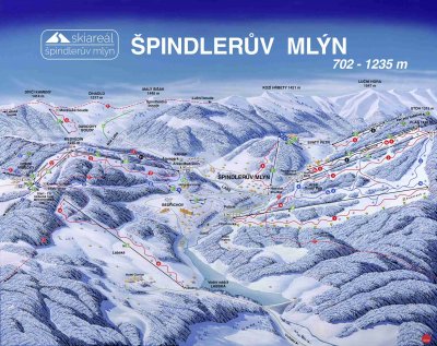 Skimapa Skiaerál STOH Špindlerův Mlýn Svatý Petr