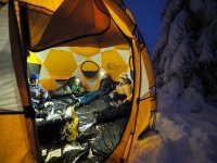 Snow camp - přenocování na hřebenech Krkonoš