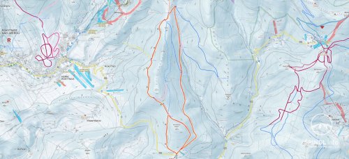 7. TIPP für Ski-Alpen: Rokytnice - Vlčí cesta - Hin- und Rückfahrt - U Vlka - Vrata