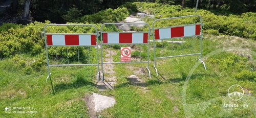 Omezení a uzavřené turistické cesty v Krkonoších - léto 2021