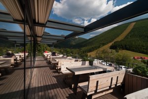 Ubytování - Wellness Hotel Olympie - Špindlerův Mlýn - Krkonoše - terasa