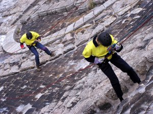 Rappelling