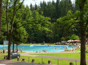 open-air swimming pool