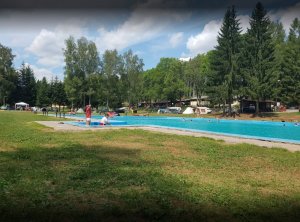 open-air swimming pool