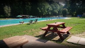 open-air swimming pool