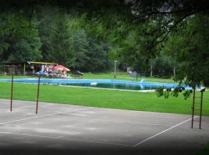 open-air swimming pool