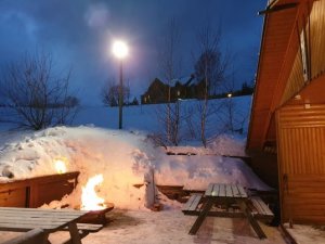 Snowtubing Svatý Petr u hotelu Olympie