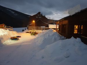 Snowtubing Svatý Petr u hotelu Olympie