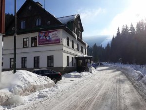 Pension Fortuna Špindlerův Mlýn - levné ubytování - zima v Krkonoších